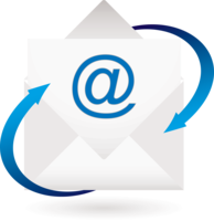 email icon button to email Mills.